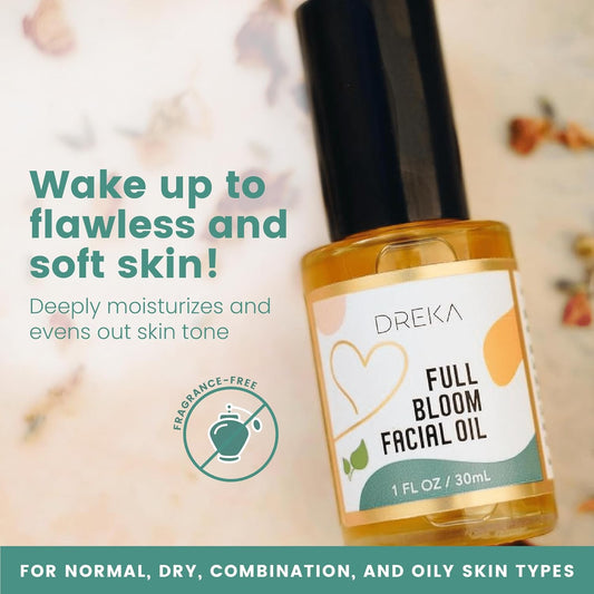 DREKA Full Bloom Facial Oil 1  , Facial Serum for All Skin Types