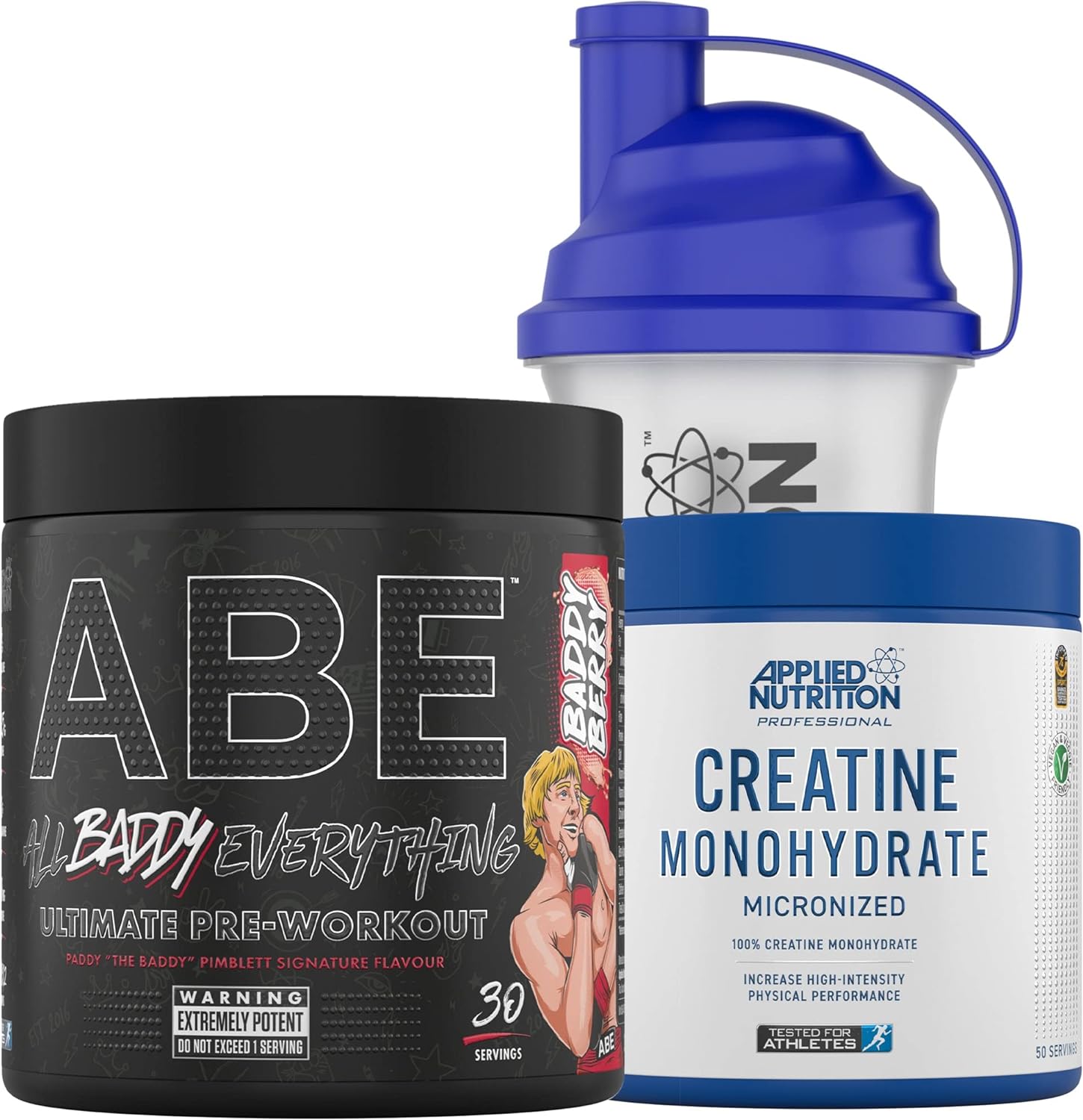 Applied Nutrition Bundle Abe Pre Workout 375G + Creatine 250G + 700Ml 500 Grams