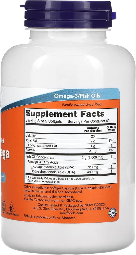  Now Foods Super Omega EPA, 120 Softgels : Health & Househol