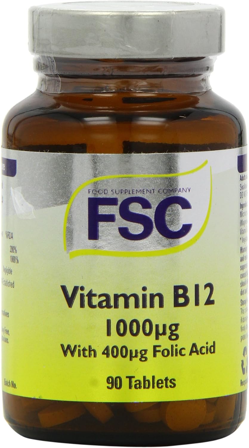 FSC 1000ug Vitamin B12 - Pack of 90 Tablets

140.61 Grams