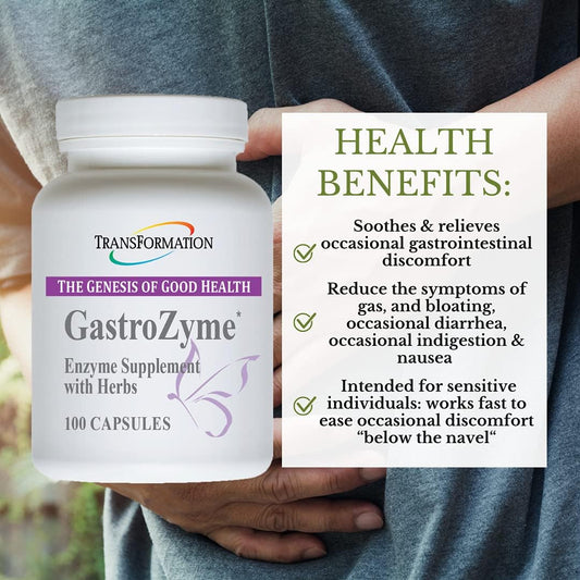 Transformation Enzymes GastroZyme - 100 Capsules100 Count (Pack of 1)3.2 Ounces