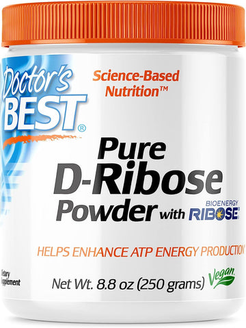 Doctor's Best D-Ribose with Bioenergy Ribose, Non-GMO, Vegan, Gluten F