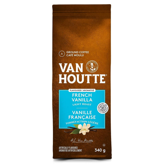 Van Houtte French Vanilla Light Ground Coffee, {Imported from Canada}