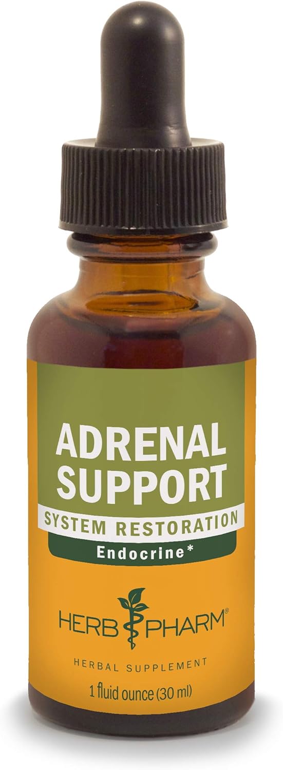 Herb Pharm Adrenal Support Liquid Herbal Formula with Eleuthero and Li0.32 Ounces