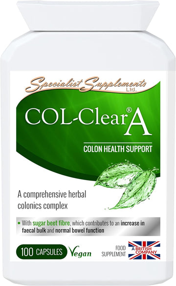 Specialist Supplements COL-Clear A Colon Health Support 100 Capsules, 99.79 Grams