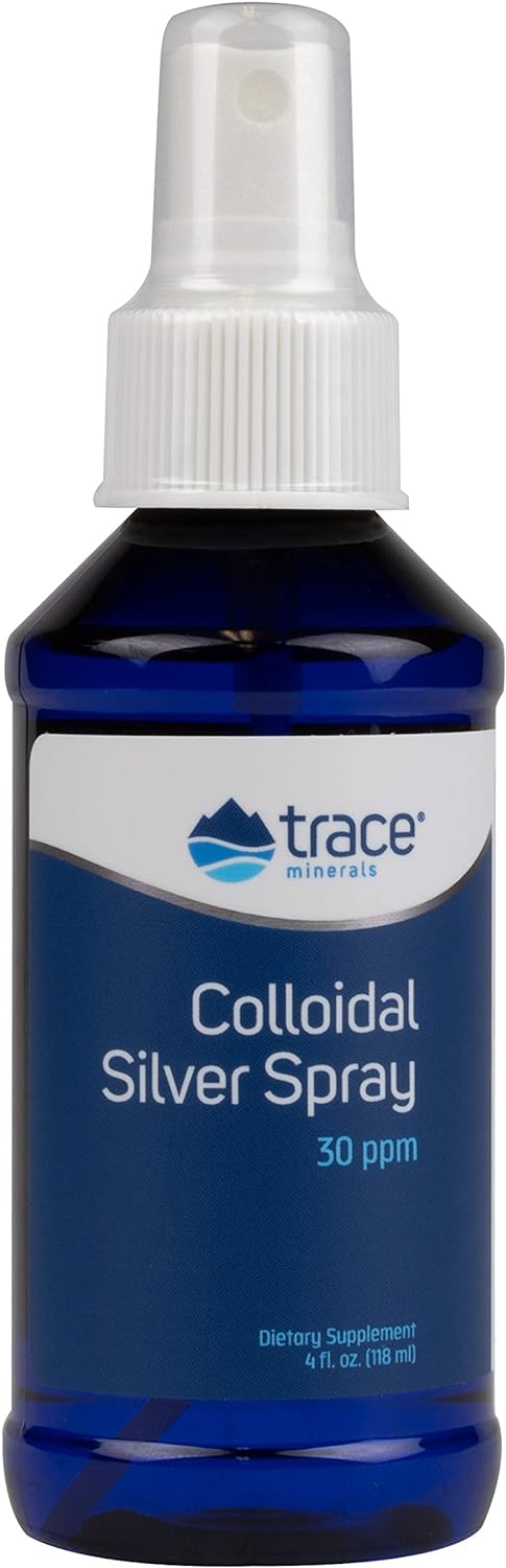 Trace Minerals | Colloidal Silver Liquid Spray | 30 PPM Safe Dose Mine