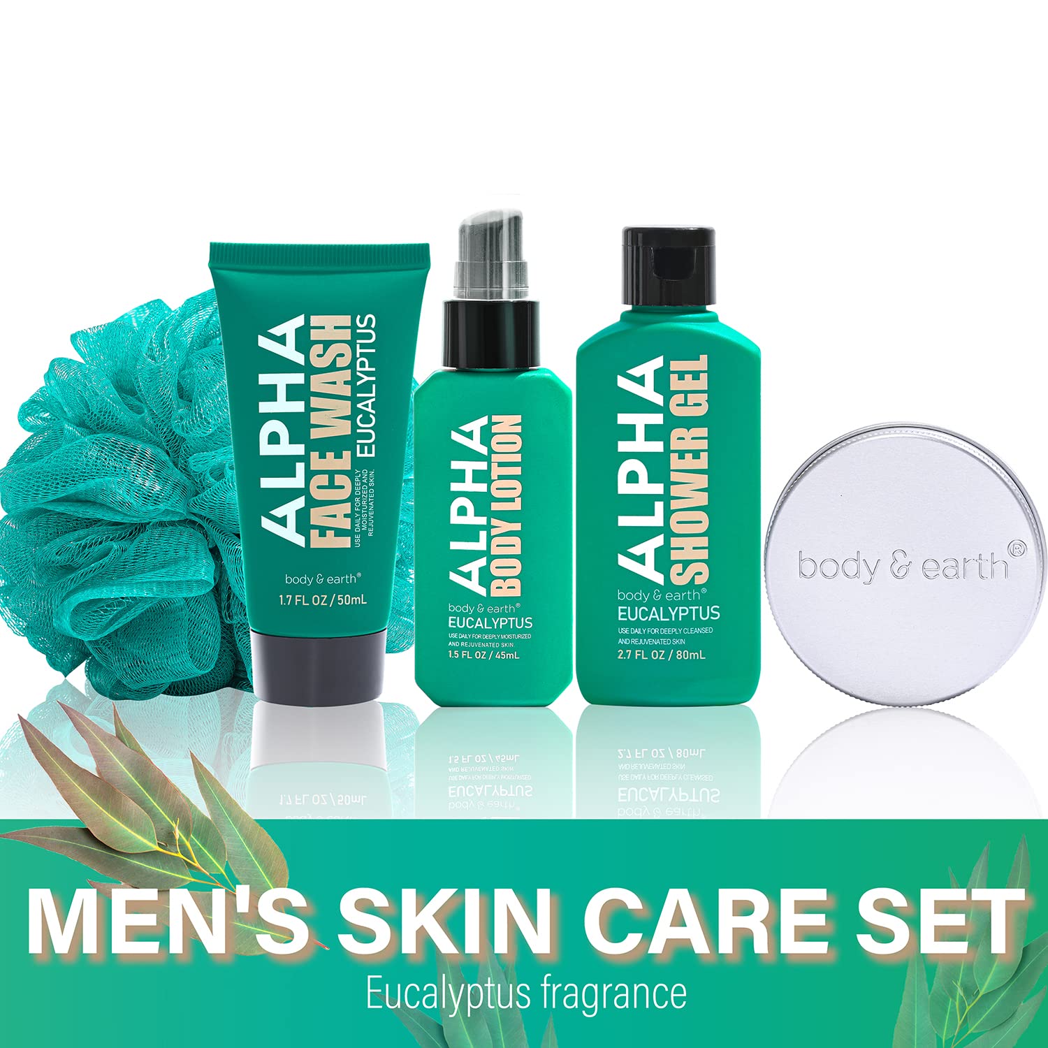 Esupli.com  Bath Set for Men - Mens Spa Gift Set,6 Pcs Men B
