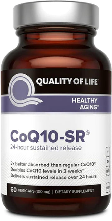 Powerful Coq10 Supplement–Sustained Released Microactive Coq10 For Enhanced Absorption – 100Mg Of Coq10 Per Capsule Supports Immune, Energy –60 Vegetable Capsules