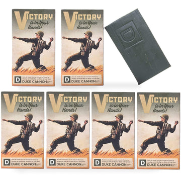 Duke Cannon Supply Co. WWII Era Big Brick of Soap for Men, 10 - Victory (6 Pack)