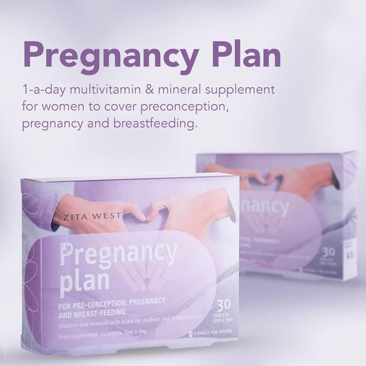 Zita West Pregnancy Plan - Support Supplements for Preconception, Preg40 Grams