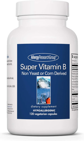 Allergy Research Group - Super Vitamin B - Hypoallergenic, B Complex -