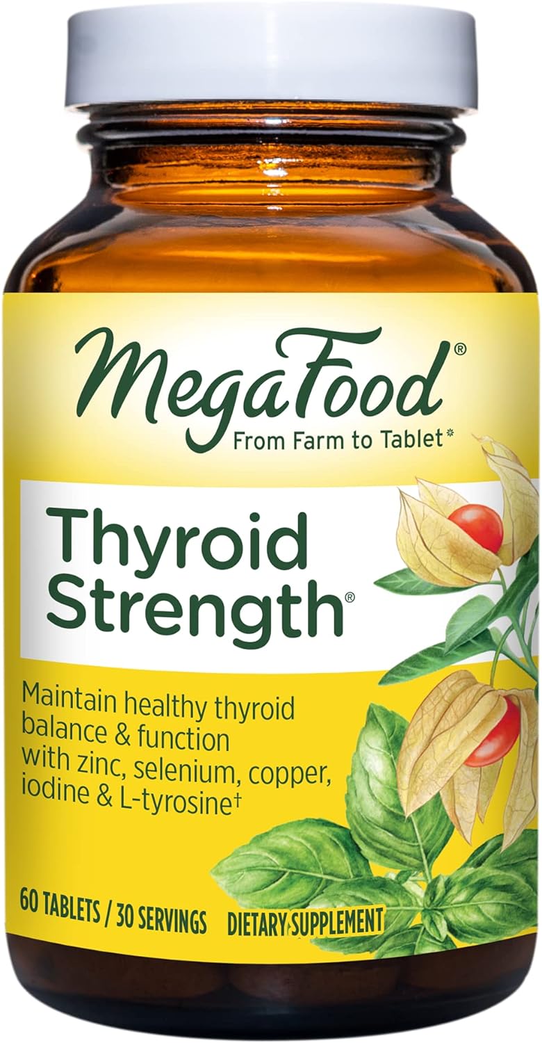 MegaFood Thyroid Strength - Mineral Supplement - Thyroid Support for W6.24 Ounces