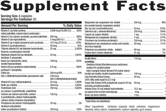 Country Life Max For Men, Multivitamin & Mineral Complex, Iron-Free, V
