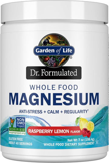 Garden of Life Dr. Formulated Whole Food Magnesium 198.4g Powder, Rasp