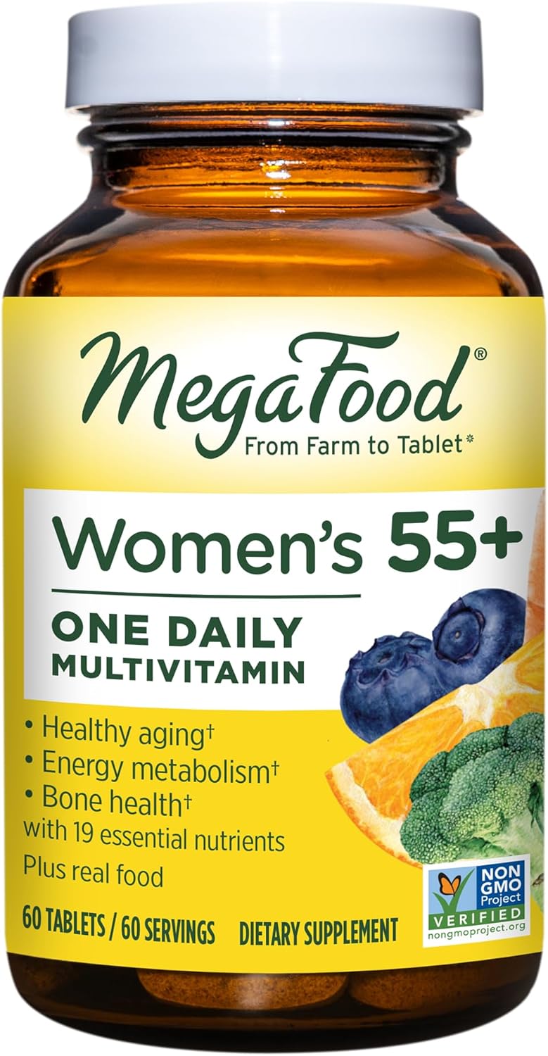 MegaFood Women's 55+ One Daily Multivitamin for Women with Vitamin A,