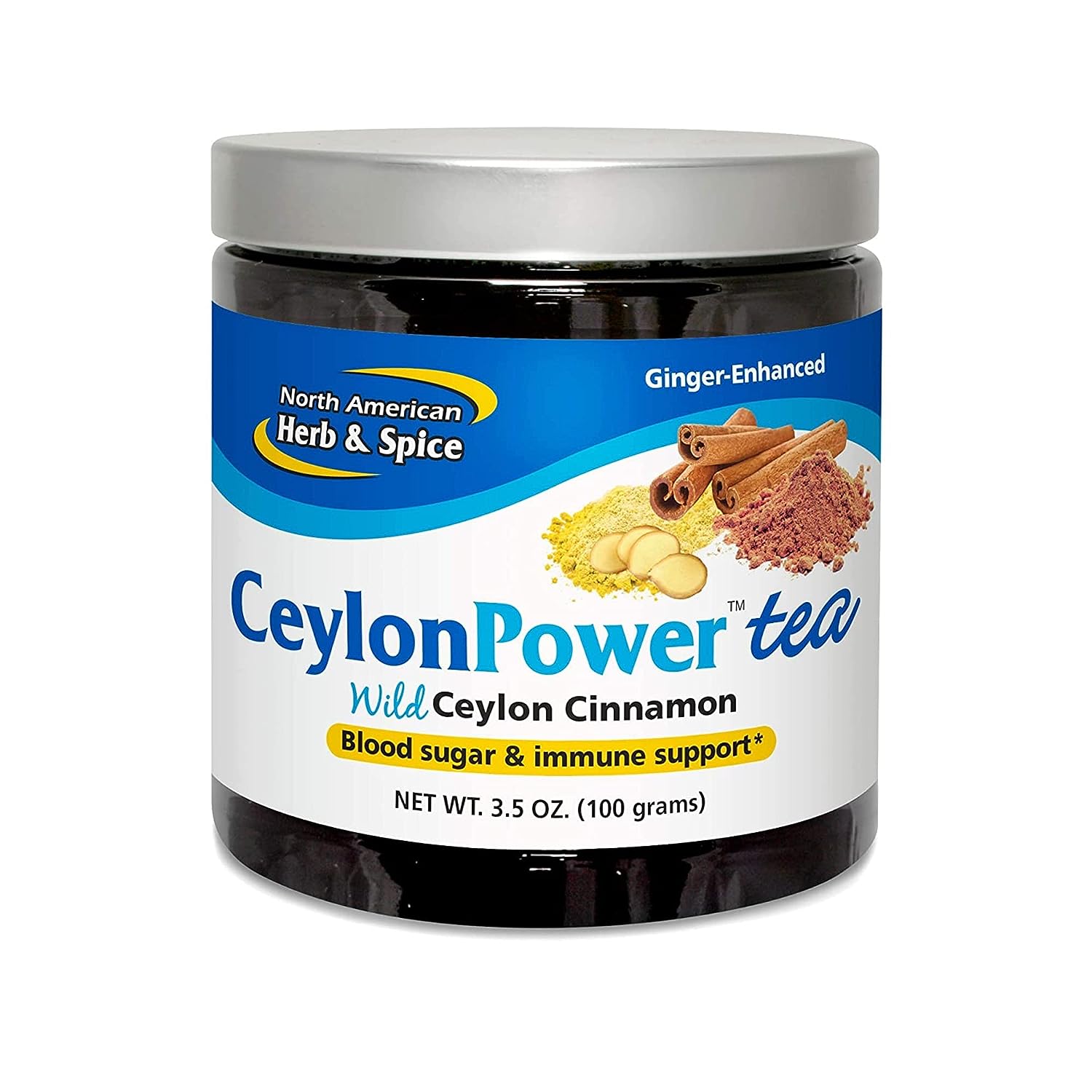 North American Herb & Spice Ceylonpower Tea  - Supports Immune System & Metabolism - Non-Gmo - 50 Servings