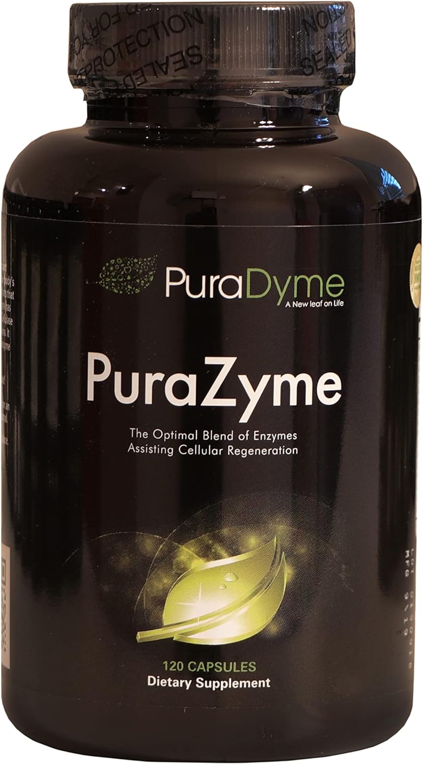 PuraDyme PuraZyme Blend of Digestive Enzymes by Lou Corona 120 Capsule1.45 Ounces