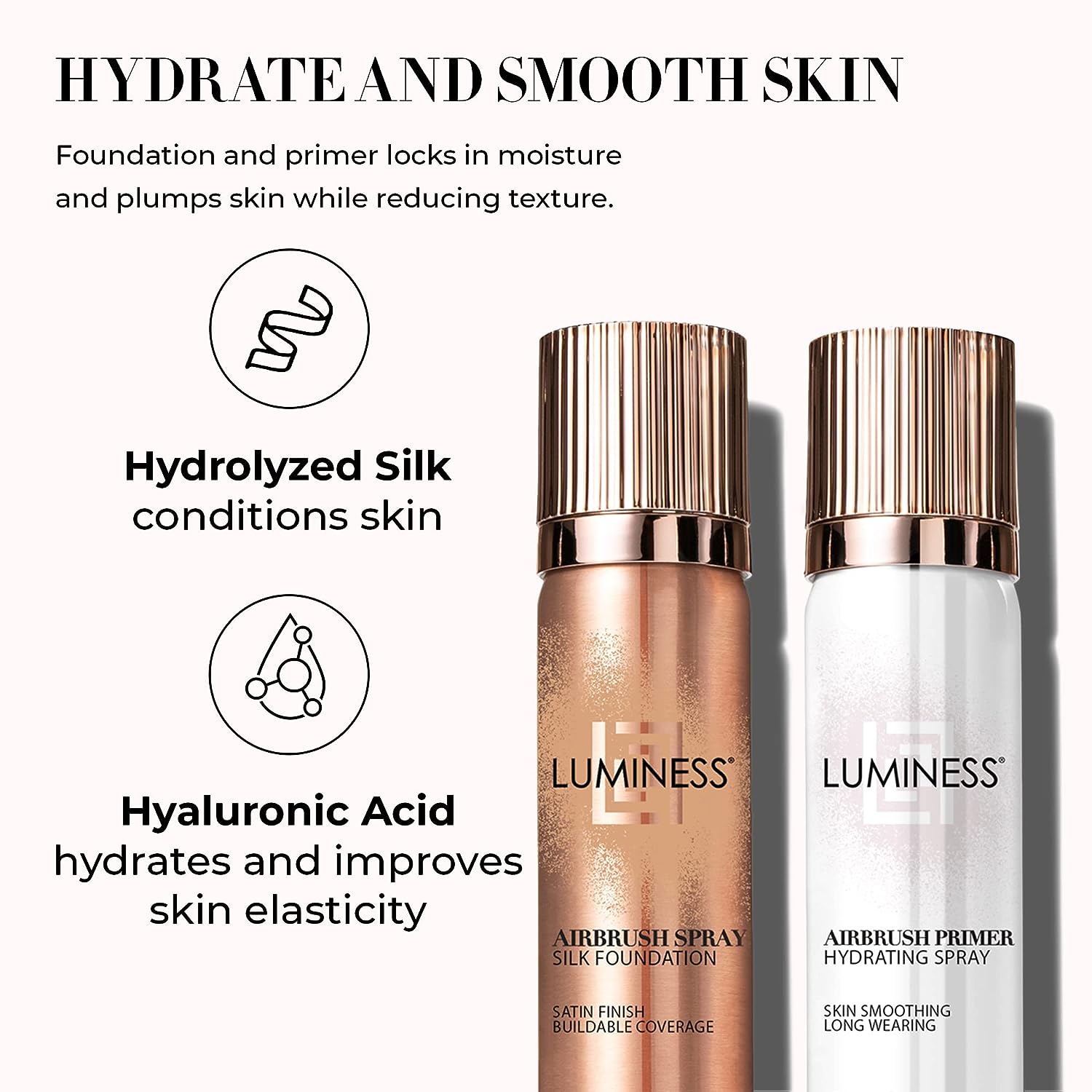 LUMINESS Silk Airbrush Spray Foundation Makeup Starter Kit -