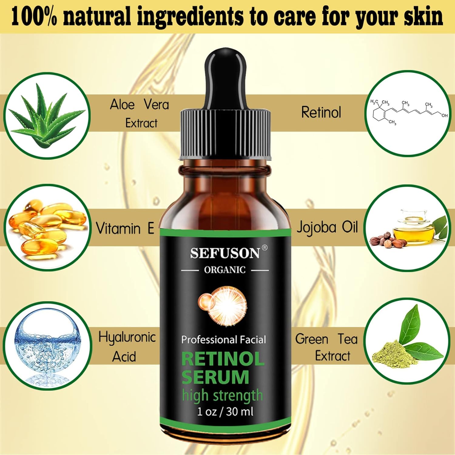 Esupli.com Retinol Serum, High Strength Anti-aging Serum with Hyaluroni