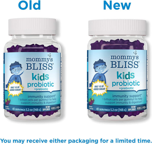 Mommy?s Bliss Kids Probiotic + Prebiotic Gummies, Supports Immunity & 7.83 Ounces