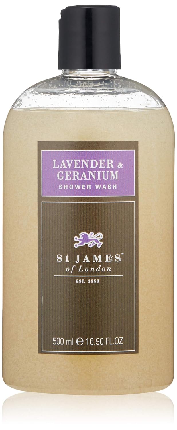 St James of London Lavender & Geranium Shower Wash, 16.9