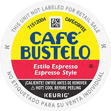 Café Bustelo Espresso Style K-Cup Pods for Keurig K-Cup Brewers, Dark Roast Coffee, 32 Count