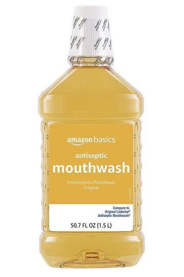 Amazon Basics Antiseptic Mouthwash, Original avor, 1.5 Liters, 50.7 uid , 1-Pack (Previously Solimo)