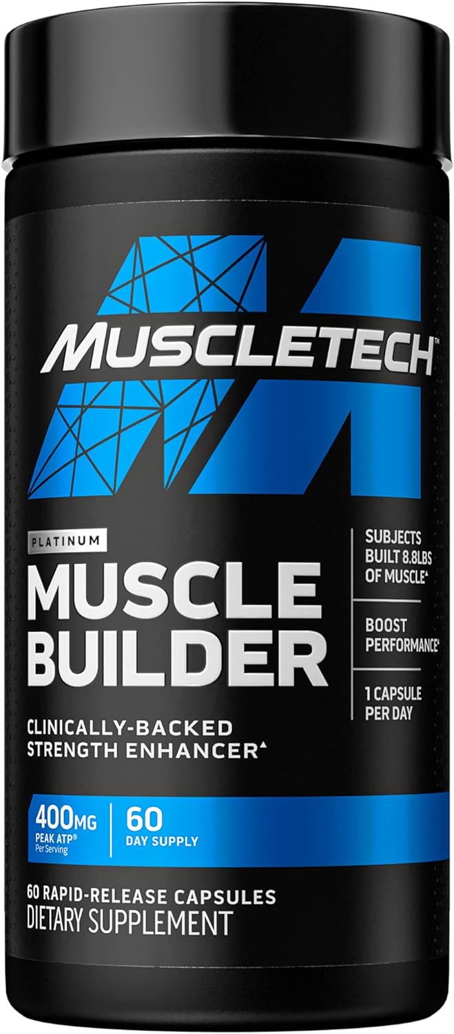 Muscle Builder | MuscleTech Muscle Builder | Muscle Building Supplements for Men & Women | Nitric Oxide Booster | Muscle