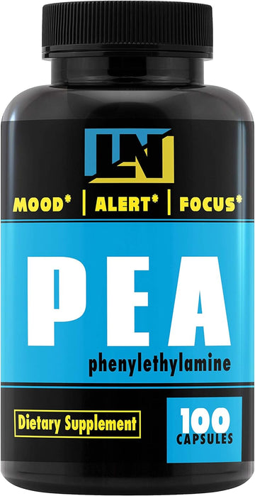 Pea (Phenylethylamine) 100 Capsules. Cns Stimulant! Great For Energy And Pre-Workout, A Powerful Neurotransmitter, Appet