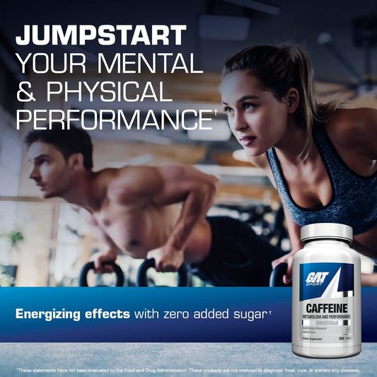 GAT Sport Essentials Caffeine Metabolism and Performance, 100 Tablets