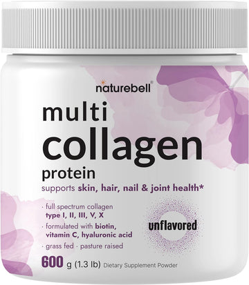 Multi Collagen Protein Powder 600g - 5 Types (I, II, III, V,