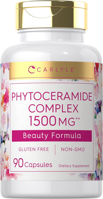 Carlyle Phytoceramide Supplement 1500mg | 90 Capsules | with Organic S