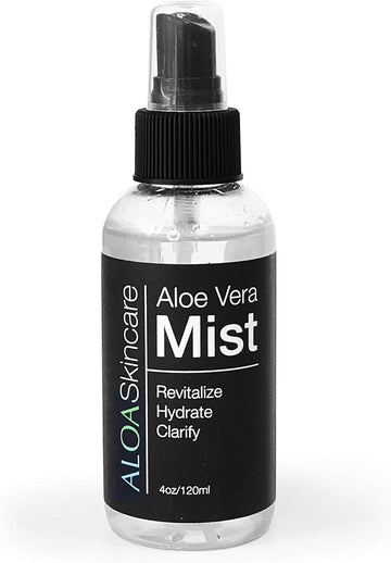 ALOA Skincare Aloe Mist, 4 Face Mist Spray, Organic Formula for Clear Skin