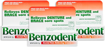 Benzodent Dental Pain Relieving Cream 0.25  (3 Pack)