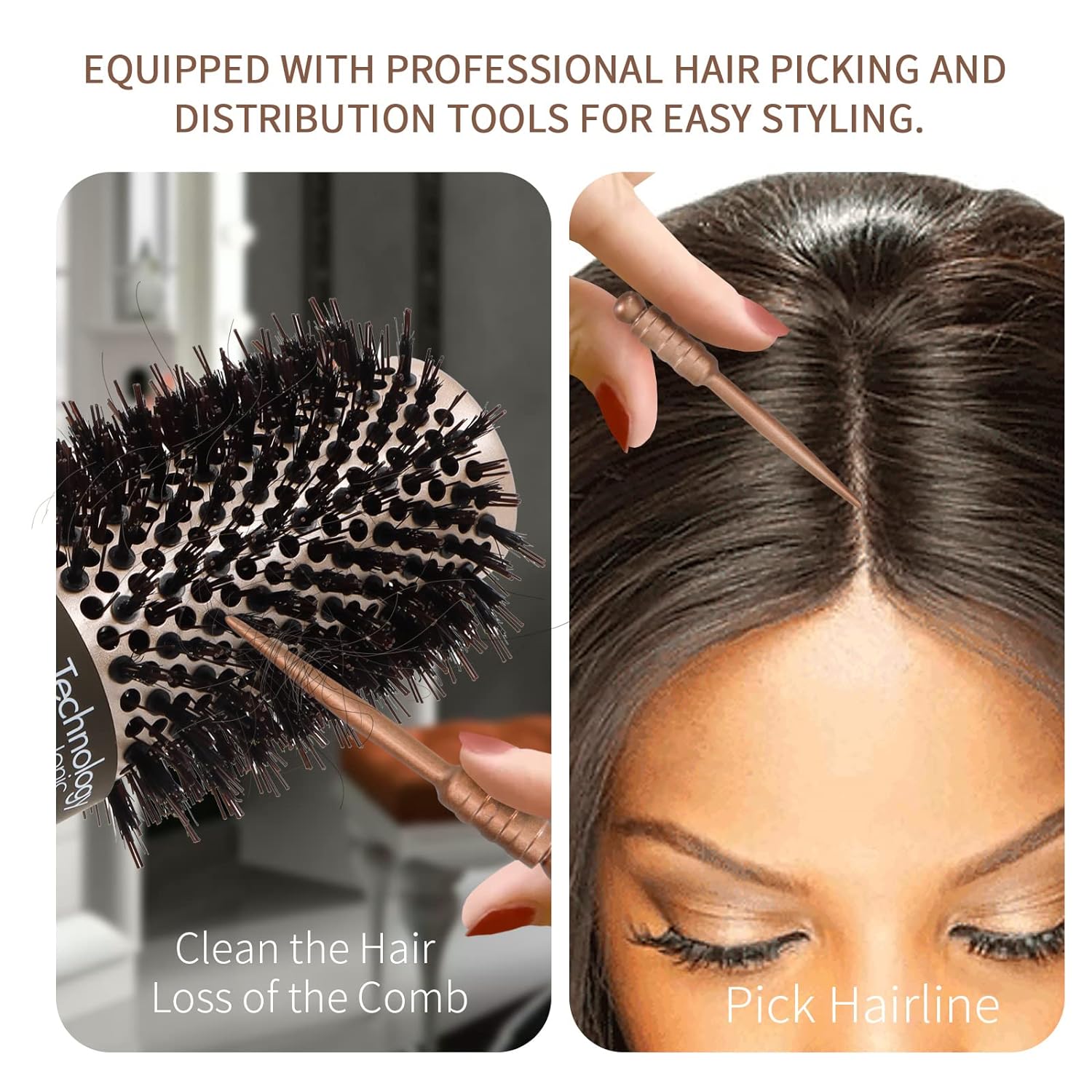 Esupli.com EBTOENM Professional Hair Comb Set Colour Fine Ra