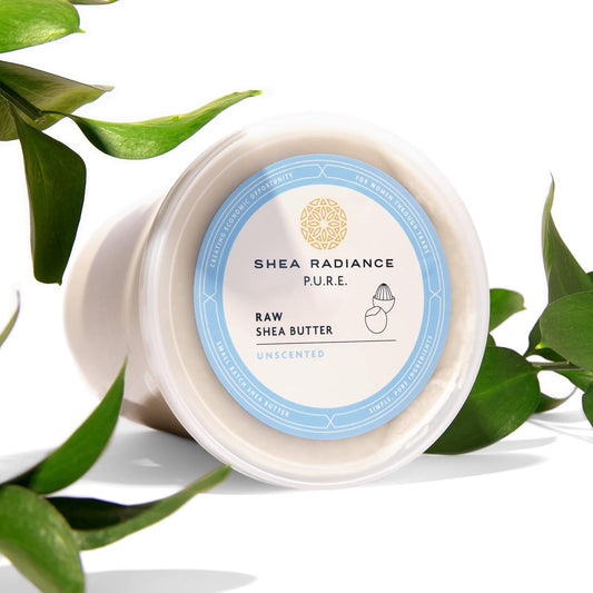 Shea Radiance Unrefined Organic Handcrafted Shea Butter - Face, Body, Hand, Skin & Hair Moisturizer - For all Skin Types | Unscented (32)