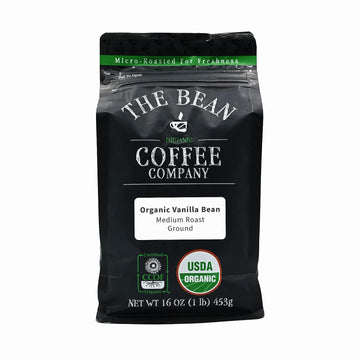 The Bean Coffee Company Organic Vanilla Bean, Medium Roast, Ground Bag