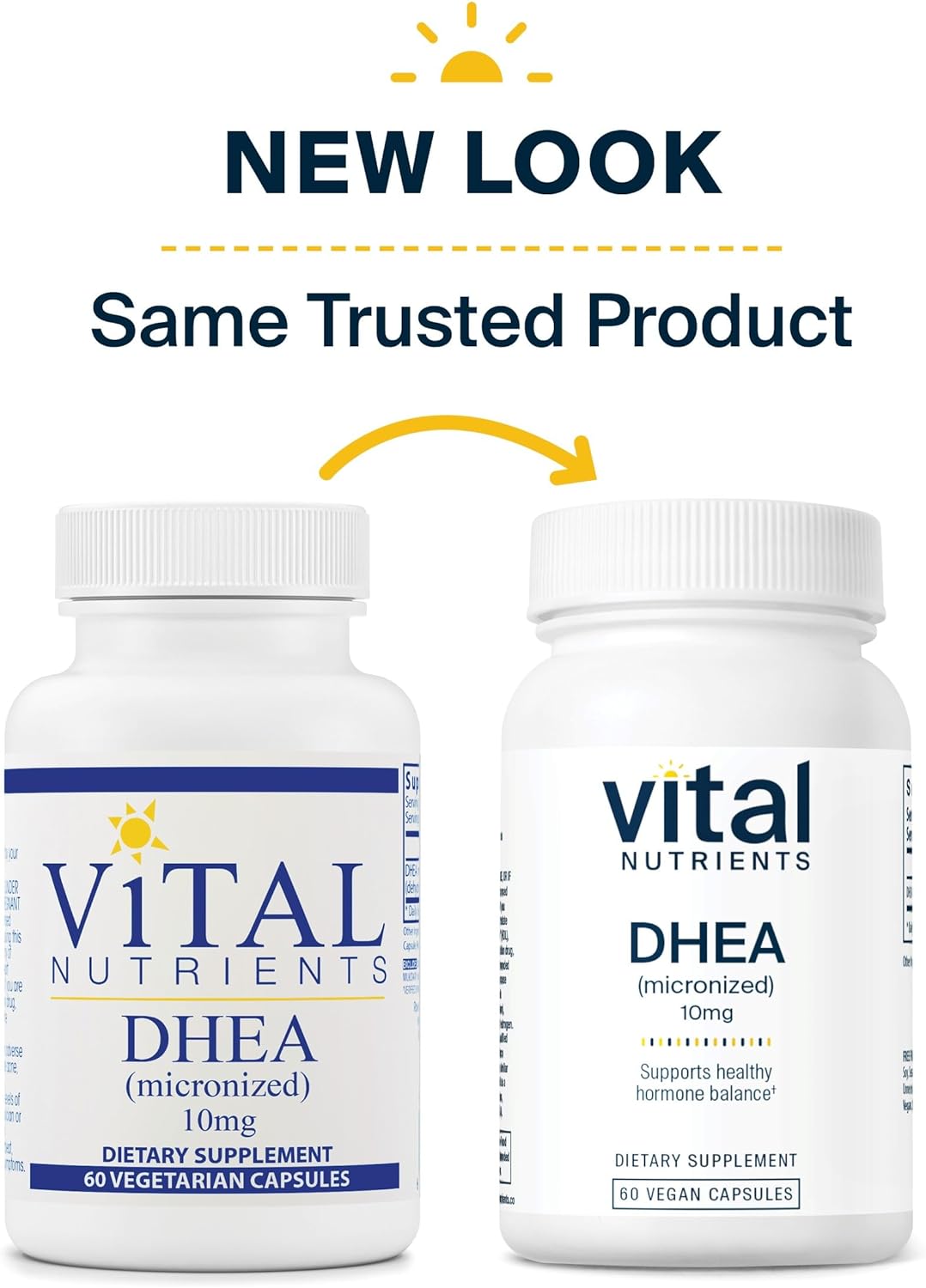 Vital Nutrients DHEA 10 mg (Micronized) | Supports Metabolism, Bone He