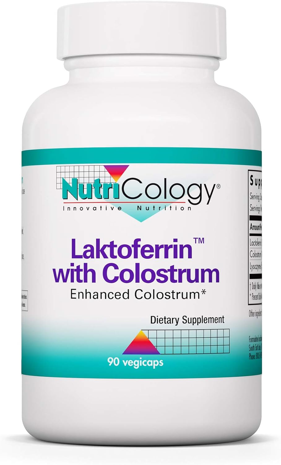 Nutricology Laktoferrin With Colostrum, Capsules, 90-Count