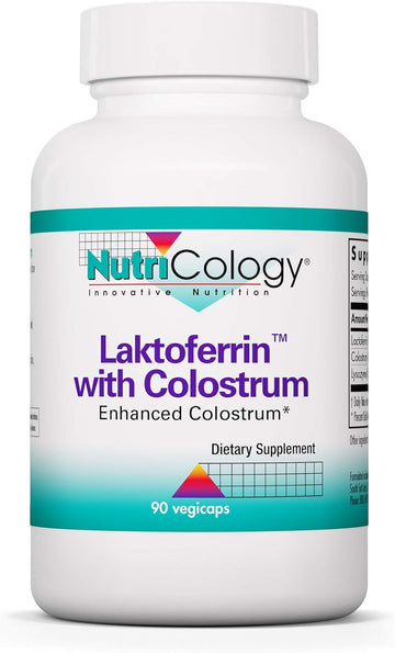 Nutricology Laktoferrin With Colostrum, Capsules, 90-Count