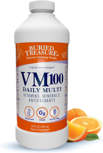 Buried Treasure Vm100 Complete Daily Liquid Vitamins And Minerals Plus