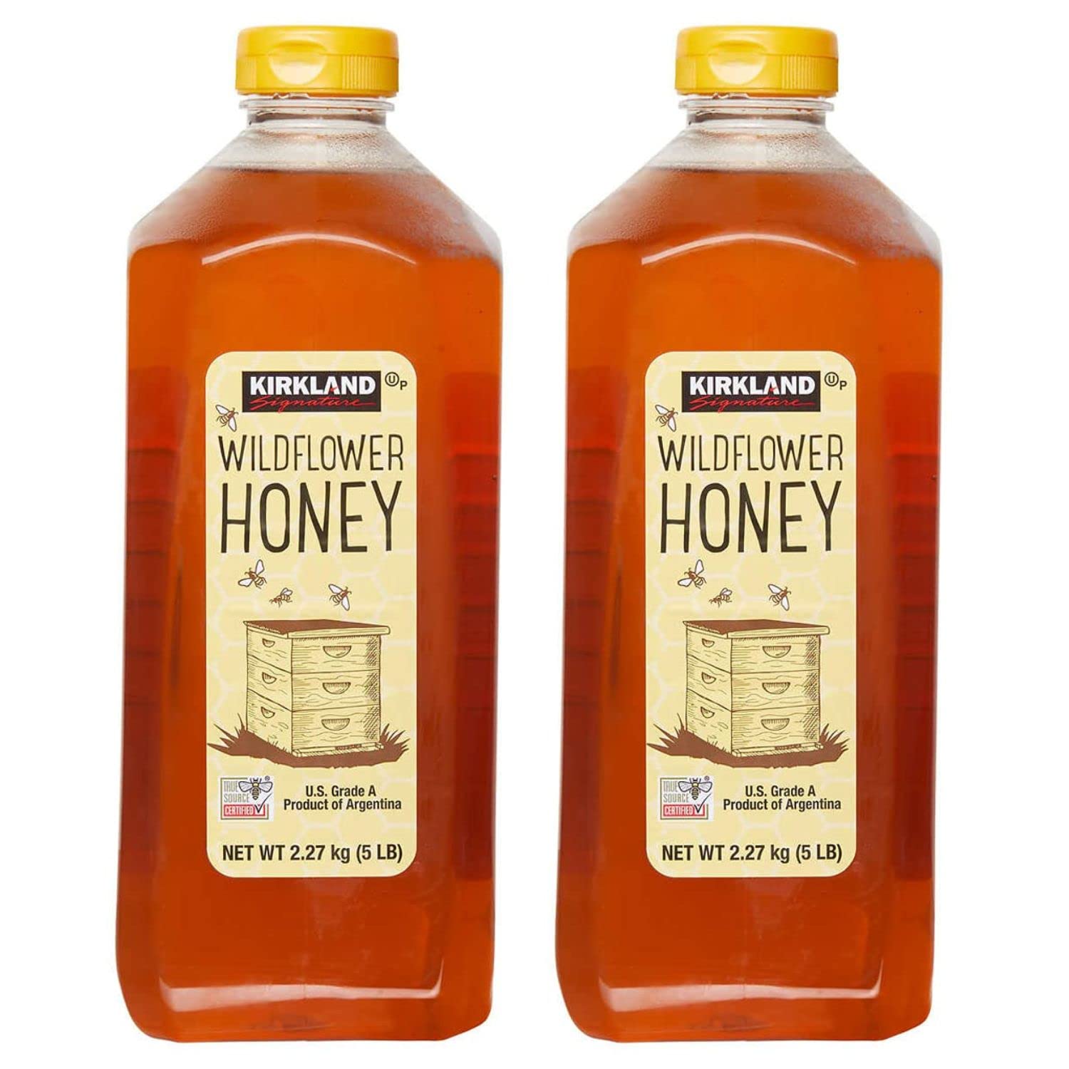 Kirkland Signature Wild Flower Honey, U.S. Grade A, Product of Argentina, 5 LB (2.27 kg) - Pack of 2