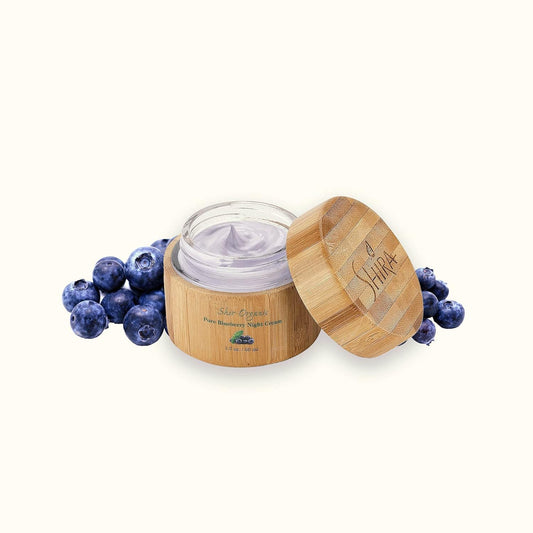 Shira Shir-Organic Pure Blueberry Night Cream For Nourished Wrinkle-Free and Radiant Skin With Organic Anti-Aging Formula Leaves skin soft moisturized and hydrated.(50)