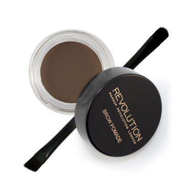 Makeup Revolution Brow Pomade, Waterproof Eyebrow Pomade, Long Lasting With Extreme Hold, Smudge-Proof, Vegan & Cruelty Free, Dark, 2.5g