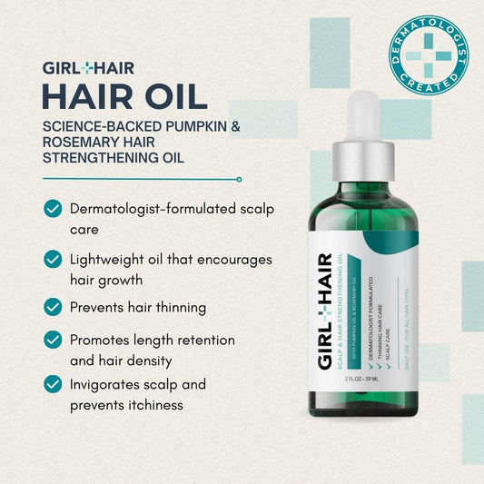 G+H Scalp & Hair Strengthening Oil | Encourages Thicker, Stronger Hair + Healthy Scalp | With Pumpkin & Rosemary Oil for