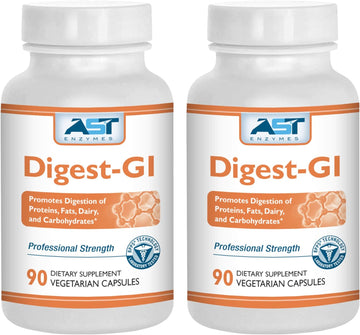 AST Enzymes Digestive Enzyme Supplement ? Digest-GI Ultra 180 Vegetari4.8 Ounces