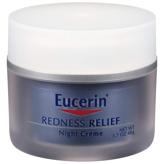 Eucerin Redness Relief Night Creme - Gently Hydrates To Reduce Redness-Prone Skin At Night - 1.7  Jar