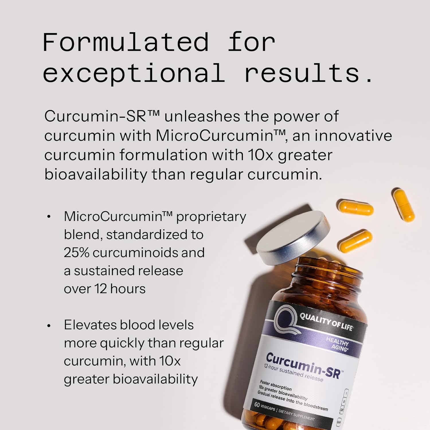 Quality of Life - Healthy Aging - Inflammation Support - Curcumin-SR -