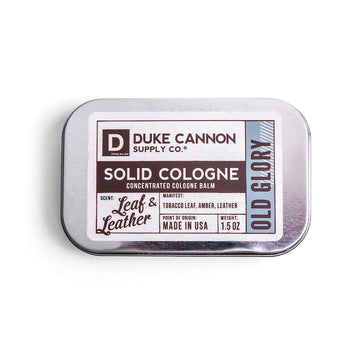 Duke Cannon Supply Co. Men's Solid Cologne, 1.5. - Old Glory (Leaf & Leather Scent)