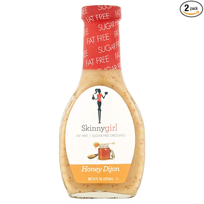 Skinny Girl Honey Dijon Fat Free Sugar Free Dressing 8oz (2 Pack)